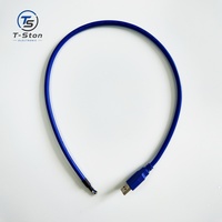 Câble Pigtail USB-A Mâle vers Fil Nu à Extrémité Ouverte, Fabrication Personnalisée, avec Gaine en PVC et Blindage Tressé