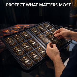 Album per Carte Collezionabili Resistente alle Alte Temperature, Raccoglitore a 9 Tasche, Copertina <span class=keywords><strong>in</strong></span> Materiale Ignifugo - Product Image 3