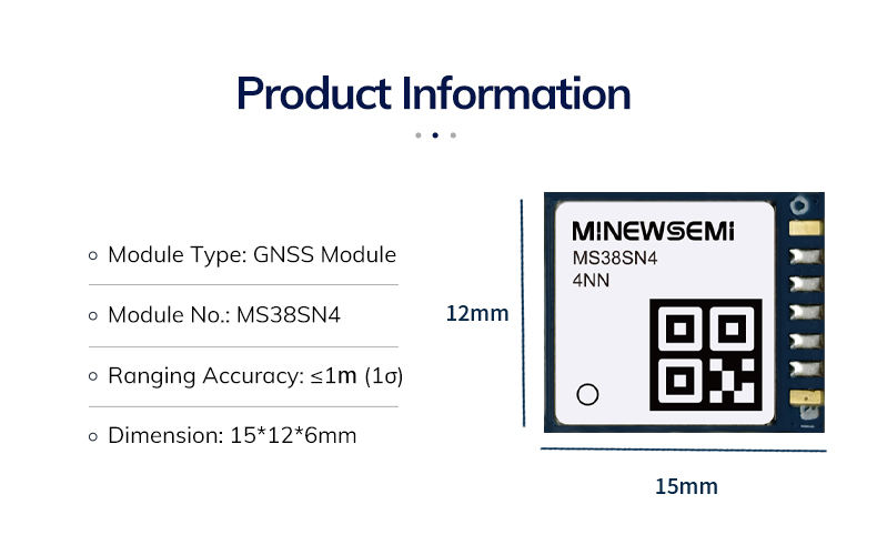 9ma MS38SN4 9mA Ultra-Low Power GPS Module Antenna 2.5m Accuracy Tracking ...