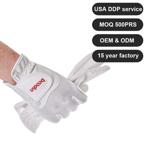 Оптовая продажа, перчатки для гольфа с пользовательским логотипом, мягкие, белые, мужские износостойкие, левая, правая рука, не скользкие, дышащие перчатки для гольфа - Product Image 2