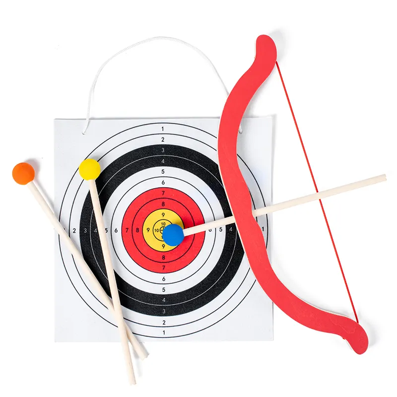 The New beech bow and arrow wooden toy indoor archery game props gift children Montessori puzzle Other early education toys Kids