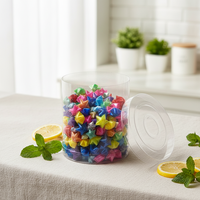 Boîte à chocolat cylindrique en plastique transparent de haute qualité, tube d'emballage rond avec couvercle