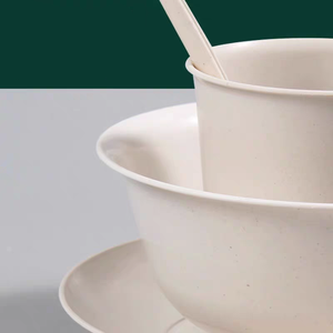 Assiettes à dîner en plastique réutilisables incassables motif paille de blé <span class=keywords><strong>vaisselle</strong></span> pour enfants pour le <span class=keywords><strong>camping</strong></span> pour les aventures en plein air - Product Image 4