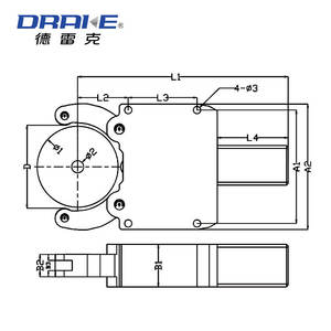 Repose-centre hydraulique à centrage automatique Drake avec options pneumatiques magnétiques Construction en acier de haute précision pour fraiseuse - Product Image 3