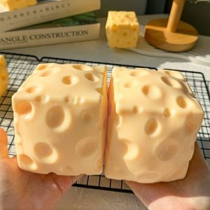 Wholesale TPR Jumbo <b>Squishy</b> Cheese Toy Soft Plastic Fidget Sensory Funny Slow Rising Hamburger Mochi <b>Squishy</b> Toys Party Favors - Product Image 4
