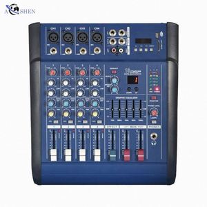 Mezclador de Audio Digital Profesional Aoshen de 4 Canales con Pantalla LCD, Amplificador Mono de 450W*2 para DJ, Consola de Mezclas, Actuaciones en Escenario - Product Image 1