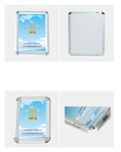 Mở loại hợp kim nhôm khung Áp phích tùy chỉnh A3 hình ảnh A4 khung ảnh thang máy quảng cáo giấy phép kinh doanh hộp Đèn - Product Image 4