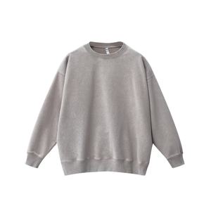 400GSM High Quality Neck Solid Casual Autumn Men's Outdoor Sportswear <b>Pullover</b> <b>Sweater</b> Knitted Fabric Poly/Cotton Loose Fit Long - Product Image 5