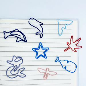 Bán Sỉ Biểu Tượng Tùy Chỉnh Kim Loại Đầy Màu Sắc <span class=keywords><strong>Mini</strong></span> Dễ Thương Hình Dạng Cá Nhân Kẹp Giấy Tùy Chỉnh Kẹp - Product Image 2