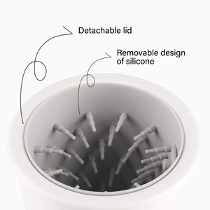 Dog Paw Cleaner & Massager Automatic <span class=keywords><strong>Silicone</strong></span> Macio Pet Descarte de Resíduos <span class=keywords><strong>Cup</strong></span> Sustentável Plastic Paw Washer para Cães e Gatos - Product Image 3