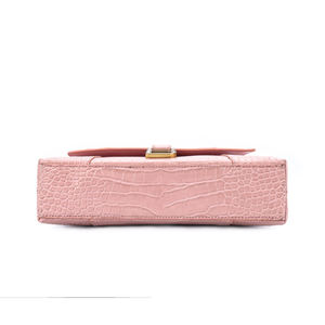 Sacs à bandoulière style sablier en cuir gaufré crocodile rose pour femmes, sacs à main de marque, sacs à bandoulière tendance pour femmes, vente en gros - Product Image 5