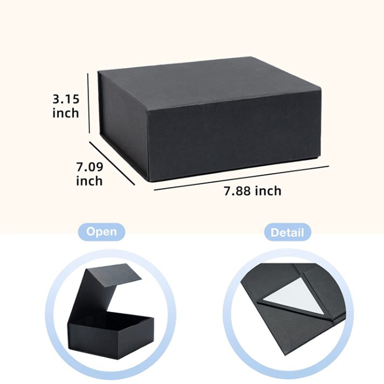 custom luxury paper magnetic gift packaging box collapsible groomsmen bridesmaid proposal box