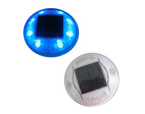 Marcadores Solares Redondos para Carreteras con 8 LED, Tipo PC - Product Image 1