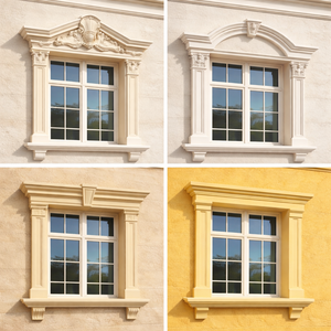 มงกุฎตกแต่งภายนอกอาคารและบัวปูนปั้น EPS คุ<span class=keywords><strong>ณ</strong></span>ภาพสูง - ดีไซน์ยุโรปน้ำหนักเบาสำหรับวิลล่าและโรงแรม - Product Image 3