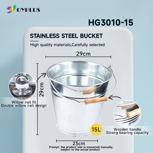 15L Metal Iron <strong>Bucket</strong> Heavy Duty <strong>Galvanised</strong> Water Ice Beer <strong>Bucket</strong> for Bar Kitchen Party - Product Image 6