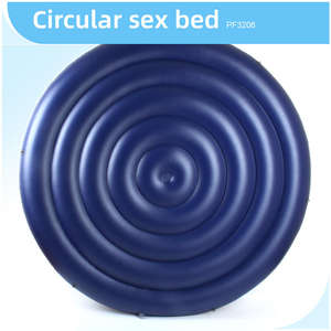 Draagbare, hoogwaardige, ronde opblaasbare slaapbank, comfortabele lounge voor koppels, reizen, kamperen, thuis, ontspanningsmeubilair, groothandel - Product Image 2