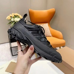 Sneakers de luxe en cuir véritable pour homme, chaussures de créateur à rayures en mesh, marque célèbre, chaussures de marche de luxe de haute qualité pour femme - Product Image 2