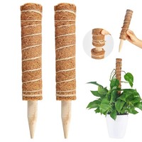 Poteau d'escalade en coco empilable de haute qualité pour plantes en pot, anti-moisissure, en bois de hêtre, pour la maison et le jardinage écologique