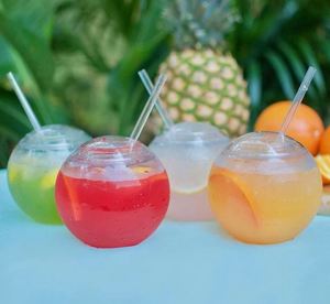 Vasos Reutilizables Personalizados de 22 oz en Forma de Pecera para Bebidas con Tapas y Pajitas - ¡Oferta Especial! - Product Image 6
