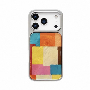 Funda para Teléfono con Diseño Retro a Cuadros y Combinación de Colores, Compatible con iPhone 17ProMax 16 15 14, con Efecto de Goteo de Pegamento, Moderna - Product Image 5