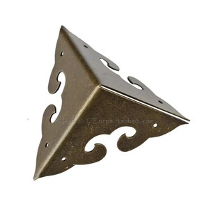 Chinese Style Metal <b>Corner</b> Braces 8cm 6.6cm 4.4cm 3.5cm Bronze Color Furniture Hardware Decorative Ornaments - Product Image 5