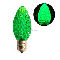 Lampe LED transparente rouge, livraison gratuite, veilleuse, pour vacances en extérieur, veilleuse, C7, noël