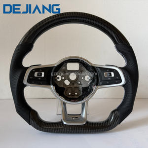 พวงมาลัยคาร์บอนไฟเบอร์แท้สำหรับรถยนต์ Volkswagen Golf MK7 MK6 Passat <span class=keywords><strong>JETTA</strong></span> GTS R GLI GTI GTD พวงมาลัยรถยนต์รุ่นอัพเกรด - Product Image 6