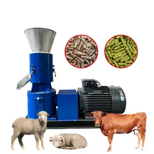Yem işleme makineleri hayvan yemi için un değirmeni sığır yem üretim makinesi peletleyici makinesi