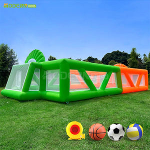 Parco Gonfiabile Sicuro, <span class=keywords><strong>Campo</strong></span> <span class=keywords><strong>da</strong></span> Calcio Balilla Gonfiabile per Esterni in Vendita con Gioco <span class=keywords><strong>di</strong></span> Lancio del Pallone Gonfiabile - Product Image 2
