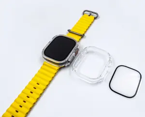 Wasserdichte Anti-Shock-Uhren abdeckung und Displays chutz folie für Apple Watch Ultra Bildschirm-und Gehäuses chutz für die Uhr