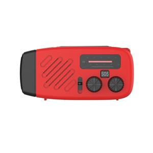 Radio d'urgence avec fonction SOS, batterie rechargeable, FM 64.0-108.0MHz, lampe torche pour utilisation en extérieur - Product Image 2