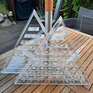 Hiện đại thân thiện với môi Acrylic kim tự tháp 45 bóng golf hiển thị trường hợp - Product Image 4