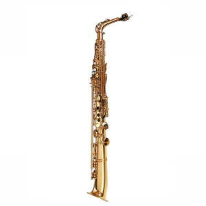 <span class=keywords><strong>Saxophone</strong></span> <span class=keywords><strong>alto</strong></span> en Mi bémol laqué or Eastern Music AS280 gravé à la main avec F aigu #   Façade F - Product Image 3