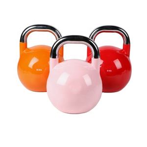 चीन ने जिम पावर ट्रेनिंग प्रतियोगिता केटलबेल 4-48 किलोग्राम वजन उठाने वाली स्टील स्प्रे रंगीन केटबेल - Product Image 6