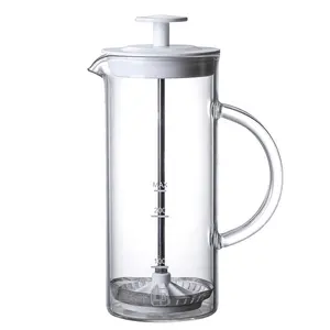 Wholesale milk coffee pot heat resistant plunger glass tea pot french press coffee maker