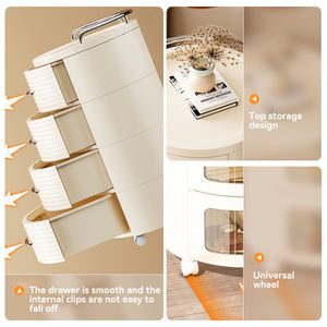 Armoire de rangement roulante en plastique XinHang, chariot de rangement mobile pour la maison, organisateur multi-niveaux en plastique, tiroirs de rangement pour articles divers avec roulettes - Product Image 6