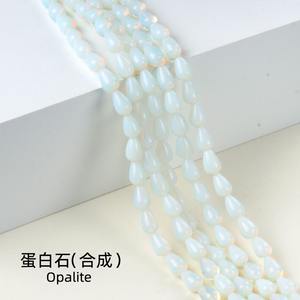 Guérison 8*12mm Goutte D'eau Ronde Trou Droit Perle Cristal Naturel Agate Larme Roulé Perles Lâches - Product Image 5