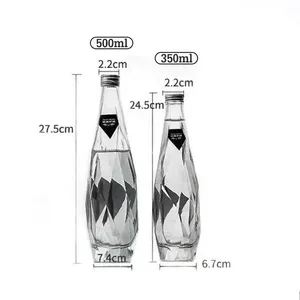 ขวดแก้วใสขนาด350มล. 500มล. 750มล. สำหรับสุราวิสกี้วอดก้า - Product Image 3