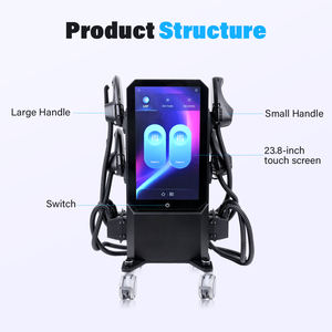 شاشة كبيرة EM 4 مقابض محفز عضلات إلكتروني Ems آلة نحت تسلا مع أرضية الحوض اختياري - Product Image 2