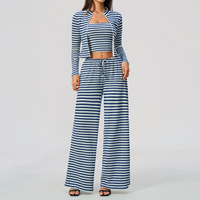 Ensembles de vestes et leggings 3 pièces avec logo personnalisé, vêtements de sport pour femmes, débardeur de gym, vêtements de sport, tenue de fitness, haute élasticité