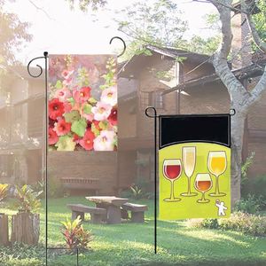 Bandera de Jardín Personalizada de Poliéster, Decoración para el Hogar, Bandera de Jardín Personalizada en Blanco, de Lona, Doble Cara, para Sublimación - Product Image 1