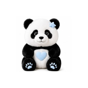Peluche de Panda Cariñoso para Compañía, Abrazos y Calma, con Corazón LED de Poliéster, Ideal para Fiestas - Product Image 1