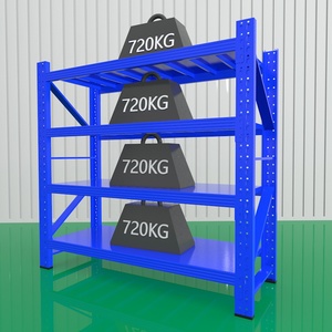 調整可能なカスタマイズされたマルチティアレシェルフ高負荷ストレージラック100KG 200KG 300KG 400KG 500KG倉庫スチールラック - Product Image 3