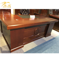Mesa ejecutiva en forma de l, mueble de oficina moderno, mesa clásica de Jefe de Oficina