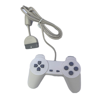 Mando de Juego Clásico para PS1 para PlayStation1, Mando de Juego con Cable, Color Blanco