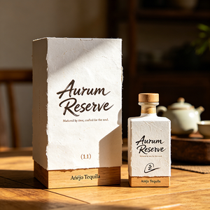 Boîte cadeau en papier pour Tequila <span class=keywords><strong>Extra</strong></span> <span class=keywords><strong>Anejo</strong></span>, impression UV, pliage personnalisé avec logo, fabrication directe d'usine - Product Image 3