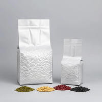 Sac à soufflet latéral en aluminium à haute barrière imprimé sur mesure, sac sous vide pour l'emballage du café moulu et du thé