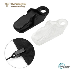 Black Plastic Crocodile <b>Clip</b> <b>Buckle</b> with Hole for Tent Canopy Windproof Fixing Camping - Product Image 3