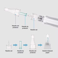 Aiguille vétérinaire réutilisable personnalisable certifiée CE, 32G 4mm, 31G 5mm/6mm, 29G 12mm, sûre pour les animaux, 3ml, vente en gros