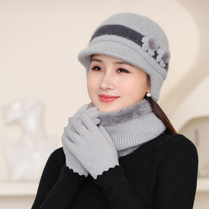 Nouveau design <span class=keywords><strong>Bonnet</strong></span> d'hiver thermique d'extérieur pour vieilles femmes, <span class=keywords><strong>bonnet</strong></span> tricoté pour garder la chaleur - Product Image 4